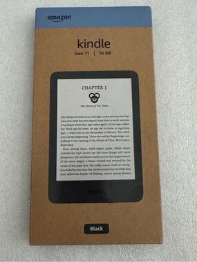 Amazon Kindle Gen 11 eReader in Black and Blue Accents
